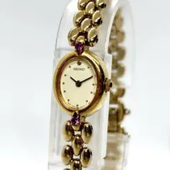 新品電池 稼働 SEIKO ジュエリーウォッチ 1E20-6140 ゴールド