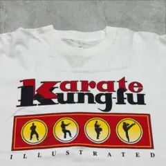 80s 90s 格闘技 雑誌 tシャツ USA製 ビンテージ 白 空手 カンフーのサムネイル