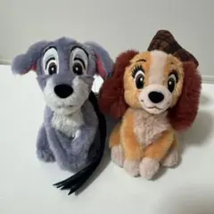 わんわん物語のトランプとレディ ぬいぐるみマスコット