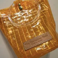 【おとめ座様専用】廃盤品 オレンジ クリアハンドル ポシェット