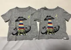 babyGap 恐竜　Tシャツ　80cm 2枚セット　双子