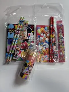 ミッキー ミニー ディズニー 文房具セット 鉛筆 定規 消しゴム ノート 色鉛筆