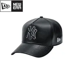 NEWERA 940AF レザーキャップ ヤンキース ブラック　韓国のサムネイル
