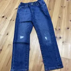 ユニクロキッズ男の子女の子デニムパンツ125～135cm