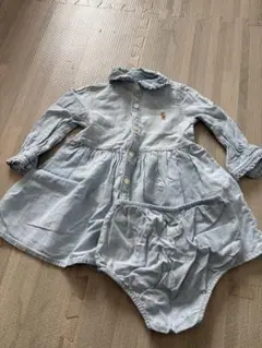 Ralph Lauren ライトブルー ワンピース 6M 70