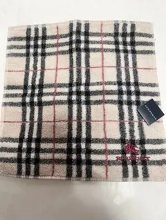 【新品未使用】BURBERRY チェック柄 タオルハンカチ