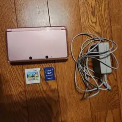 ニンテンドー3DS ピンク 本体 ACアダプター・ソフト(どうぶつの森)付き