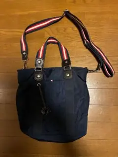 トミーヒルフィガー ネイビー ショルダーバッグ