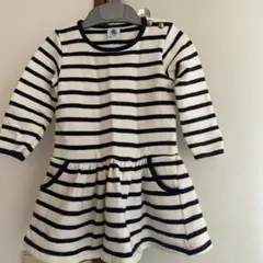 PETIT BATEAU 12m/74㎝　ボーダーワンピース