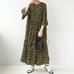JOURNAL STANDARD マジョリカプリーツフラワーワンピース