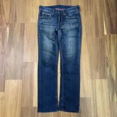 00's EDWIN ダークブルー ストレートデニム Y2K ストレッチ