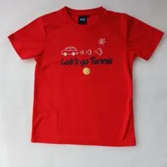 KEA in! レッド テニス プリント TシャツレディースMサイズのサムネイル