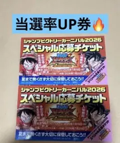 ジャンプビクトリーカーニバル2026スペシャル応募チケット2枚セット