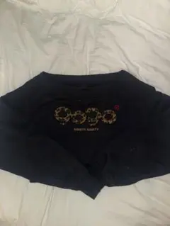 9090 OG Logo Glitter Off-shoulder Sweat