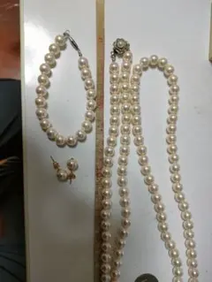 貝パール超ロングネックレス