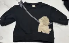 プティマイン 犬モチーフ　トレーナー　80