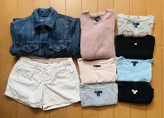 130〜140サイズ　9点まとめ売り デニムジャケット入り　GAP a.v.v