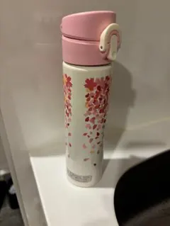 スタバ タンブラー 桜 ステンレス水筒 ワンタッチオープン