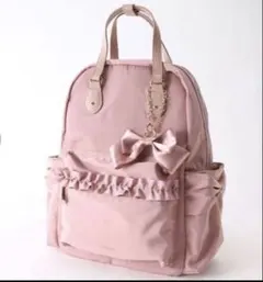 【新品タグ付】m♡petit　しまむら×青木美沙子コラボ　リュック　ピンクカラーのサムネイル