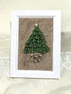 つまみ細工　インテリア　季節物　ちりめん細工　フォトフレーム