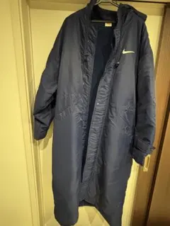 Nike ネイビー ベンチコート フード付き