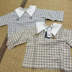 Birthday チェック柄シャツ 90