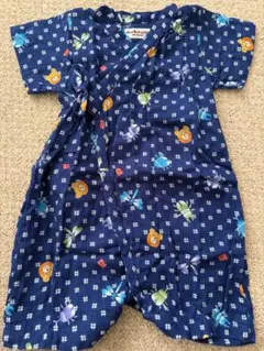 ホットビスケッツ ミキハウス 甚平 ロンパース 70-80 サイズM