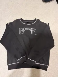 BUTLER クルーネック スウェット ブラック