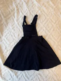黒のノースリーブサロペットワンピース　べべ　BeBe