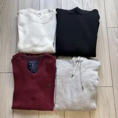 ※最終値下げ【セット売り】パーカー2点・ニット2点 Sサイズ ユニクロ