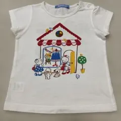 familiar ファミリア くま 犬 アップリケ Tシャツ 80 - メルカリ