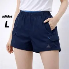 adidas アディダス ハーフパンツ ショートパンツ L ネイビ トレーニング