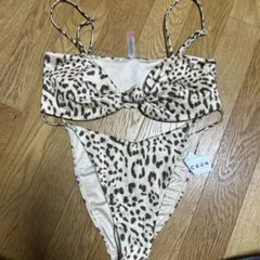 美品　セリーヌ　レオパード柄　ビキニ　水着　ハラコ 美品 セリーヌ レオパード柄 ビキニ 水着 ハラコ - メルカリ
