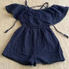 Snidel ネイビーオフショルダーショートパンツ