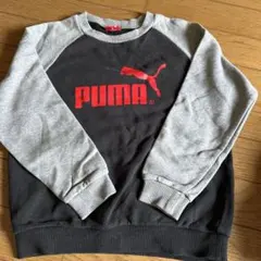 PUMA プーマ トレーナー ブラック グレー　130のサムネイル