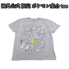 海外限定 ポケモン ピカチュウ TEE 美品 グレー ゲーム アニメ 日本 レア