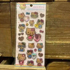 キラキララインストーンシール　日焼けキティー