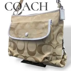 COACH コーチ ワンショルダーバッグ シグネチャー ホーボー 7028