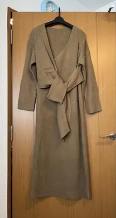 『美品』titivate ニット　ワンピース　ティティベイト　ブラウン