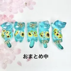 紅桜　和柄　桜吹雪　猫　5個セット 紅桜 和柄 桜吹雪 猫 5個セット - メルカリ