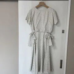 【1点限り・最終値下げ】レトロ　ドッド柄ワンピース　年代物