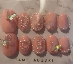 【現品】ネイルチップ 韓国ネイル ウィッシュコア ガーリーネイル バレエコア