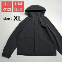 【美品✨️】UNIQLO ウィンドプルーフスタンドブルゾン XLサイズ ブラック