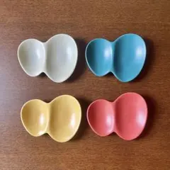 美濃焼CHOTTO 小皿 豆皿 箸置き 箸もれんげも一緒に置ける豆皿 4色セットのサムネイル