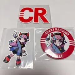 CR Sellyステッカー 缶バッジ Crazy Raccoon selly Crazy Raccoon CRフェス 缶バッチ Selly - メルカリ