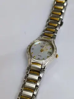 CITIZEN　腕時計　エコドライブ　ソーラー　シェル　3pダイヤ