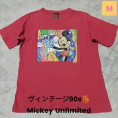 ヴィンテージ90s✌Mickey Unlimited ミッキーマウスTシャツ　M
