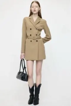 MOUSSY DOUBLE BREASTED BLAZER ミニワンピース