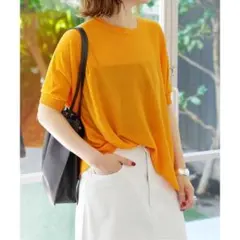中川政七商店　麻布Tシャツ　WEB限定　檸檬　レモン　イエロー　リネン　麻 中川政七商店 麻布Tシャツ WEB限定 檸檬 レモン イエロー リネン 麻