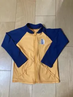 キッズ ラッシュガード オレンジと青　男女兼用